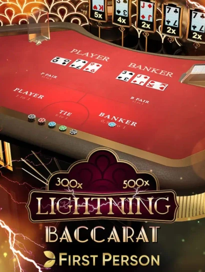 DE88 First Person Lightning Baccarat